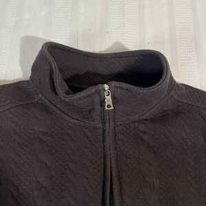 Croft & Barrow Cozy Chocolate Brown Quilted Zip up Vest Sz XL Outdoor Casual